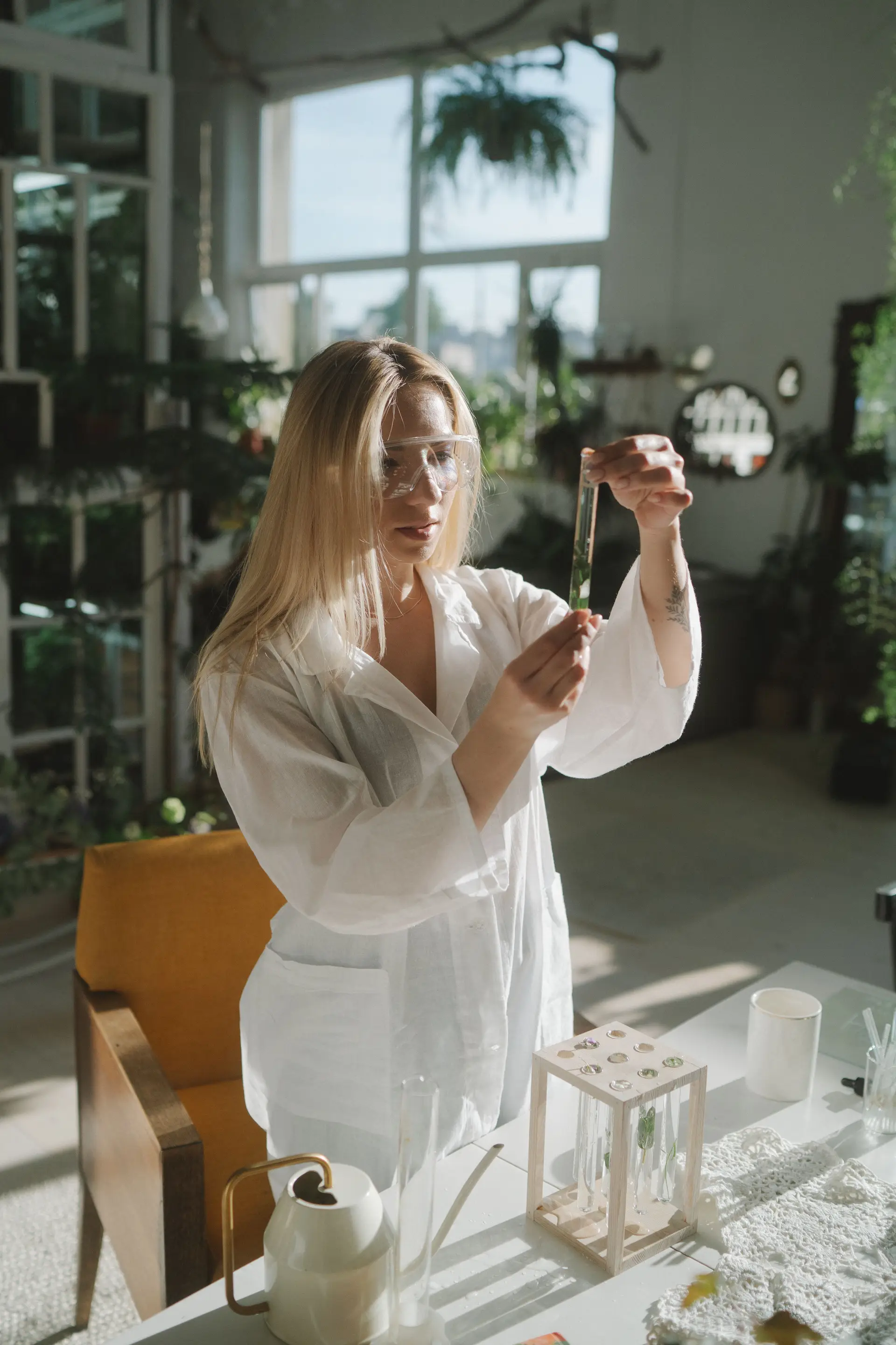 Plant-based skincare concept